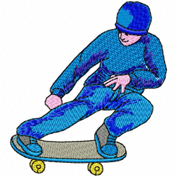 Skateboard Embroidery Design 11